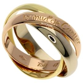 Anel Trinity Cartier em ouro amarelo 18K Dourado