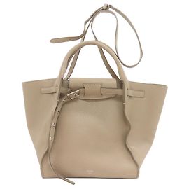 Céline Celine Big Bag Small 2-Way Tote Leather Women's Bag Brown