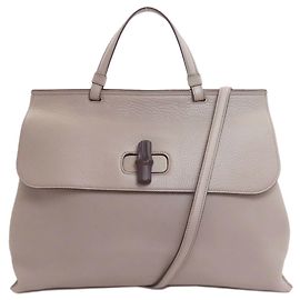 Gucci Bamboo Daily 2-Way Handbag Brown