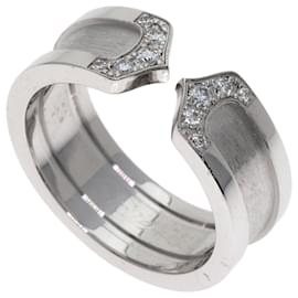 Cartier C2 Ring SM Diamond in 18K White Gold Golden