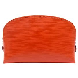 LOUIS VUITTON KOSMETIKTASCHE PM EPI-LEDER ORANGE Orange