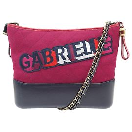 BOLSA CHANEL GABRIELLE GM EM FELTRO MATELASSADO E COURO Outro