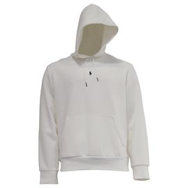 Hoodie aus weißer Baumwolle mit gesticktem Polo Ralph Lauren-Logo Weiß Roh