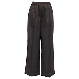 Pantalons larges métalliques Brunello Cucinelli en polyester marron Marron Rouge