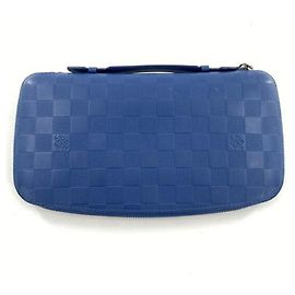 Cartera Larga Damier Infini Louis Vuitton Azul