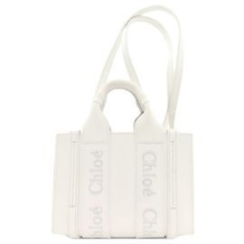 Bolsa Chloé Woody Mini 2 em 1 Branco