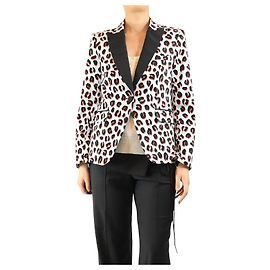 Veronica Beard Blue leopard print blazer - size UK 12 Blue
