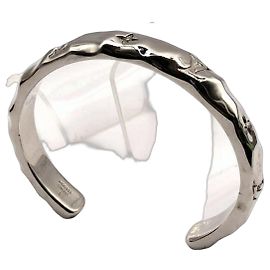 Louis Vuitton Monogram Curved Bangle Blue Monogram