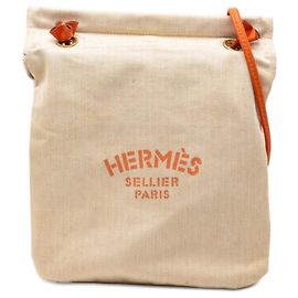 Bolsa de Ombro Aline PM da Hermès Bege Laranja
