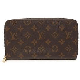 Louis Vuitton Monogram Zippy Organizer Long Wallet Brown