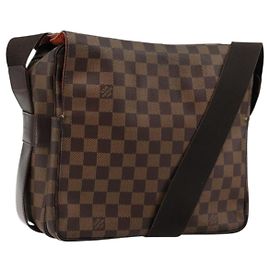 LOUIS VUITTON Borsa a Spalla Naviglio Damier Ebene N45255 LV Auth BA12240 Damier ebene