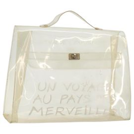 Hermès HERMES Sac à main Kelly en vinyle transparent Auth 175855 Autre