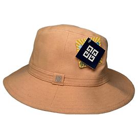 Sombrero bucket vintage Givenchy de algodón durazno Rosa