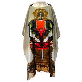 Givenchy Black Sleeveless Top with Printed Overlay Multiple colors
