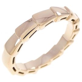 Bulgari Bvlgari Serpenti Pink Gold Band Ring Golden