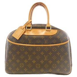 Louis Vuitton Monogram Bowling Vanity Handbag Brown