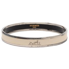 Hermès Hermes Email PM Bangle Silvery Cream