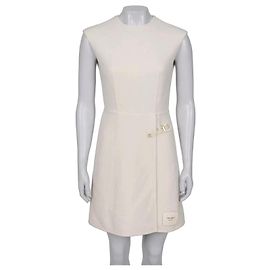 Prada Creme Wollfigurkleid XXS/IT36 gebraucht Andere