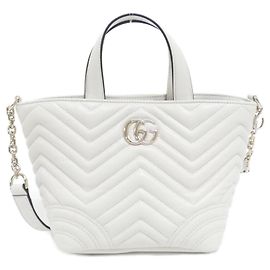 Gucci GG Marmont Small Tote Handbag White