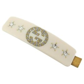 Prendedor de cabelo branco Gucci Branco