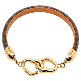 Pulseira Say Yes Monogram Louis Vuitton Marrom Dourado
