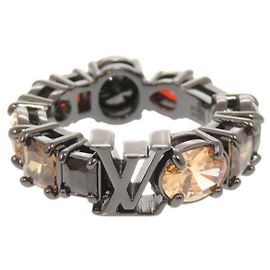 Louis Vuitton LV Light M1202L Gunmetal Ring Metallic