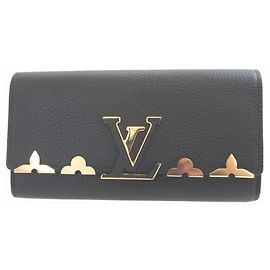 Monedero Capucines M64551 de Louis Vuitton Negro