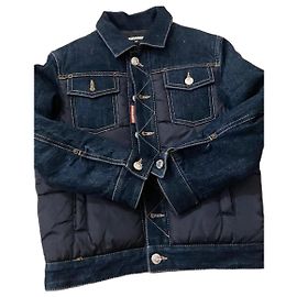 DSQUARED2 Boy's Denim Hybrid Jacket Blue