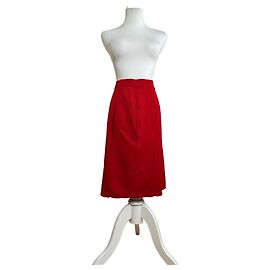 Jupe en laine vintage Yves Saint Laurent Rouge S Rouge