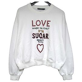 Dolce & Gabbana Kurzes oversized Sweatshirt von Dolce&Gabbana Weiß