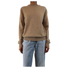 Autre Marque Pull en cachemire marron - taille S Marron