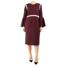 Roksanda Robe midi en crêpe violet - taille UK 14 Violet