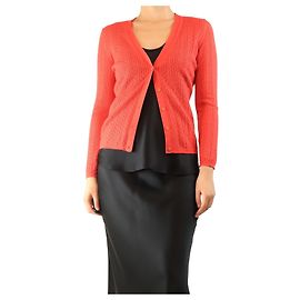 Miu Miu Roter Häkelstrick-Cardigan - Größe UK 10 Rot