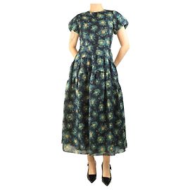 Ulla Johnson Robe maxi à imprimé floral bleu - taille UK 10 Bleu