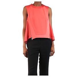 Elie Saab Pink sleeveless zip-front top - size UK 6 Pink