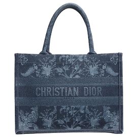 Dior Blue 2021 medium denim Book Tote Blue