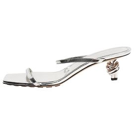 Bottega Veneta Silver Knot heels - size EU 41 Silvery