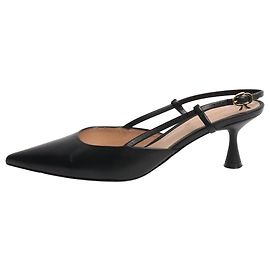 Gianvito Rossi Schwarze Leder-Slingbacks - Größe EU 37 Schwarz