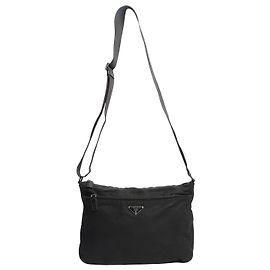 Prada Bolsa transversal de nylon preta Preto
