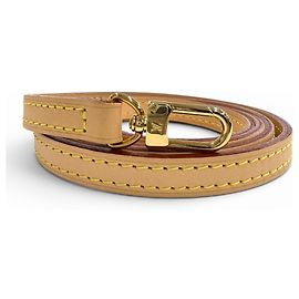 Cinghia a Spalla in Pelle Vachetta Louis Vuitton Marrone chiaro