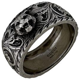 Gucci Tiger Head Ring in Silver 925 Silvery