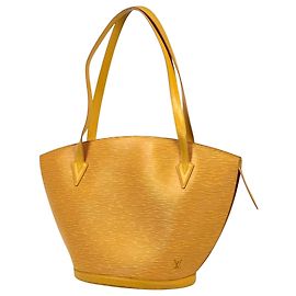 Bolso de compras Saint Jacques en cuero Epi Louis Vuitton Amarillo