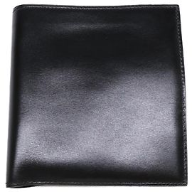 Hermès Hermes Box Calf Leather Bi-fold Wallet Black