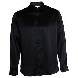 Camicia in seta nera Saint Laurent 2016 Nero