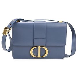 Christian Dior Blue Leather Shoulder Bag Blue