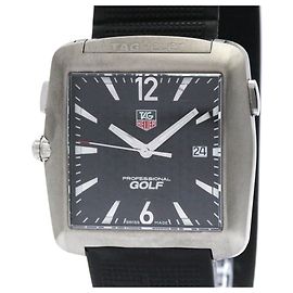 TAG HEUER Relógio de golfe profissional em aço com quartzo para homens Outro