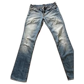 7 For All Mankind Jeans Bootcut Light Wash Seven For All Mankind Bleu
