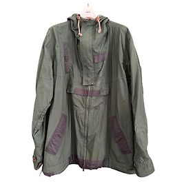 Parka Sacai de algodão e nylon verde escuro Verde escuro