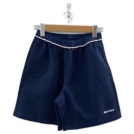 Miu Miu Shorts Azul marinho