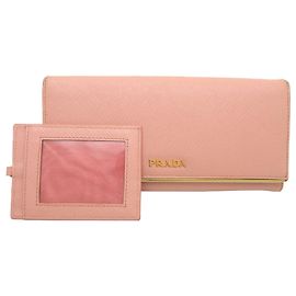 Prada Women's Long Wallet 1MH132 Pink